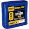 Core Tarps Heavy Duty Tarp, 20 ft L x 0.5 mm H x 12 ft W, 5 Mil, Blue, Polyethylene CT-505-12X20 - alternate 1
